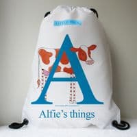 Personalised Swimming Bags | Personalised Children's Gifts | Birthday Gifts | Cud the Little Cow | Little Folk