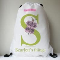 Personalised Swimming Bags | Swimming Bags | Personalised Children's Gifts | Flutter the Little Butterfly | Little Folk