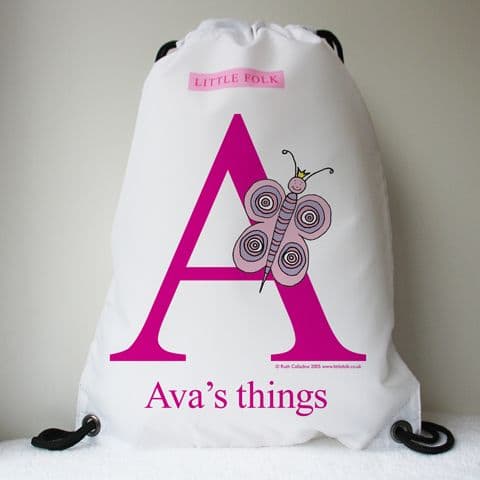 Personalised Swimming Bags - Flutter the Little Butterfly