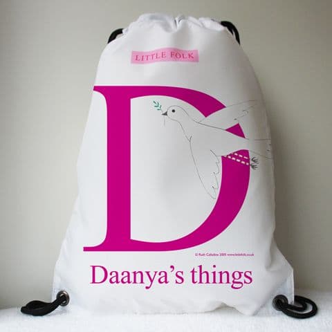 Personalised Swimming Bags - Peace the Little Dove