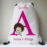 Personalised Swimming Bags | Birthday Gifts | Personalised Children's Gifts | Prickle the Little Hedgehog | Little Folk