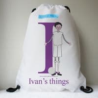 Personalised Swimming Bags | Football Bags | Personalised Children's Gifts | Chip the Little Footballer | Little Folk