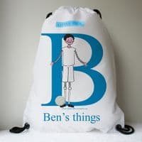 Personalised Swimming Bags | Football Bags | Personalised Children's Gifts | Chip the Little Footballer | Little Folk