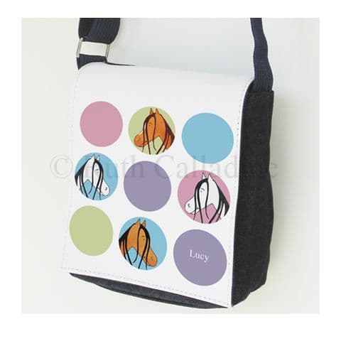 Personalised Twizzle the Little Pony & Friends Dots Small Shoulder Bag