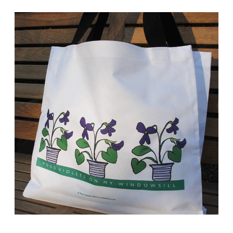 Violet Shopping, Gardening, Beach Bag