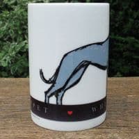 Whippet Dog Mug & Coaster Set - Posing Whippet Large