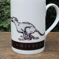 Whippet Dog Mug & Coaster Set - Running Whippet Duo