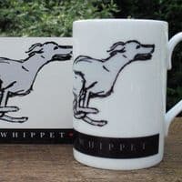 Whippet Dog Mug & Coaster Set - Running Whippet Large