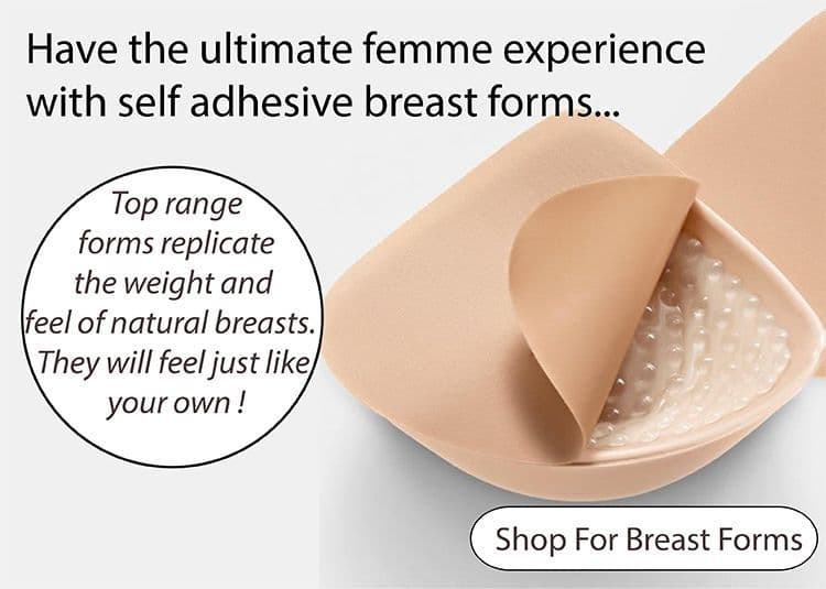 Realistic Self adhesive breast forms for the best femme experience