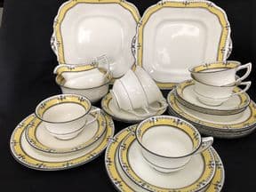 Beautiful AYNSLEY tea service for 6 Art Nouveau