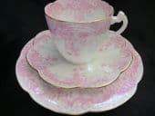 Beautiful Wileman Lily tea trio