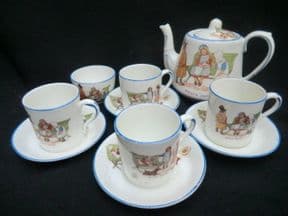 CAREWORN PARAGON Star China part Childs tea set - nursery ware