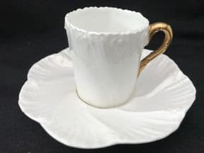 CAREWORN -Tiny COALPORT espresso cup & saucer