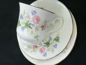 Contemporary Queen Anne tea trio -wild flowers