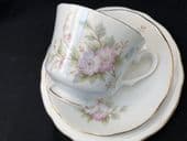 Duchess china cup saucer and plate - pink flowers