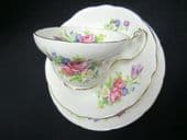 E Brain - Foley china tea trio.