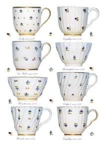 Gift/Birthday card 128mm x 180mm Teabowls & coffee cups