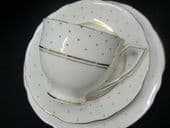 Gladstone china 'Polka dot' tea trio