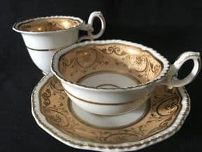 H & R Daniel tea and coffee cups and saucer