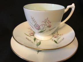 Heathcote china 60's tea trio