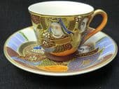 Japanese "Immortals" espresso cup & saucer