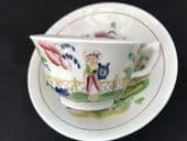London style cup & saucer wth 'Dolphin' handle