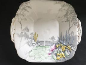 Melba serving plate - Country garden