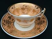 NO LONGER AVAILABLE COALPORT London shaped cup & saucer c1820