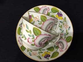NOT AVAILABLE NEW HALL c1810 trio of cups and saucer