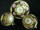 NOT FOR SALE Etruscan chaped tea & coffee trio - hairpin handle.