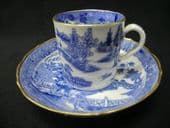 NOW SOLD - coffee can & matched saucer c1800