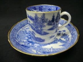 NOW SOLD - coffee can & matched saucer c1800