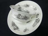 NOW SOLD MINTON bat printed cup & saucer c1830