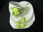 Primroses & Violets tea trio