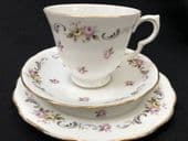 Queen Anne rosebuds tea trio