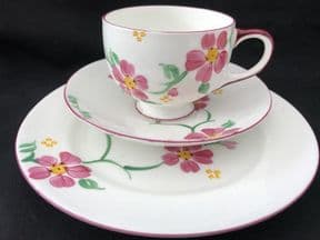 Rare Paragon Art Deco trio hand painted