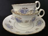 Regency tea & coffee cups & saucer trio