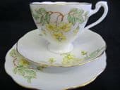 Roslyn china Art Deco period tea trio