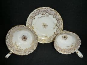 SOLD Adelaide shaped tea & coffe trio.