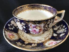 SOLD COALPORT New embossed shape cup & saucer