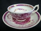 SOLD Georgian period Lustre cup and saucer