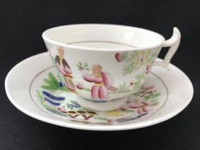 SOLD HILDITCH 'Boy offering flower' cup & saucer