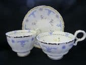 SOLD HILDITCH COFFEE & TEA TRIO LILACS SPRIGS Tea cup coffee cup & saucer