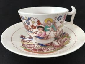 SOLD HILDITCH English shepherds cup & saucer