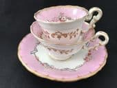 SOLD Pink ground Copeland and Garrett trio