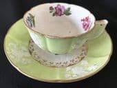 SOLD Regency cup & saucer c 1820 embossed and ribbed - RARE FIND