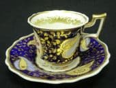 SOLD RIDGWAY Old english coffee cup & saucer c1820