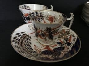 SOLD Spode 'Banana tree' trio - coffee & tea cups & saucer