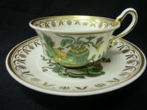 SOLD SPODE Etruscan cup & saucer - serpent handle.