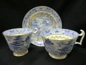 SOLD Spode London shaped trio